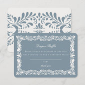 ダスティーブルー タラベラ タイル おむつくん ラッフル 挿入 エンクロージャーカード (正面/裏面)