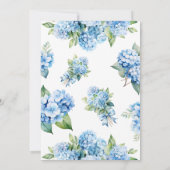 ダスティーブルー ハイドランジア 水彩 結婚式招待状 招待状 (裏面)
