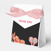 ダスティーブルー フローラル フィエスタ メキシカン ブライズシャワー フェイバーボックス (正面サイド)