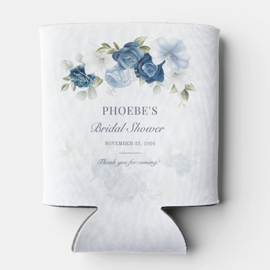 ダスティーブルー フローラル ブルーム ユーカリ 多肉植物 缶クーラー (裏面)