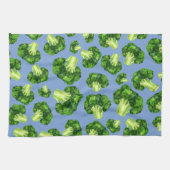 ダスティーブルー&ブロッコリー キッチンタオル (横)