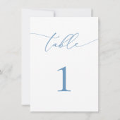 ダスティーブルー＆ホワイトの結婚式/イベントテーブルナンバー (裏面)