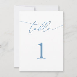 ダスティーブルー＆ホワイトの結婚式/イベントテーブルナンバー