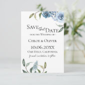 ダスティーブルー ボタニカル セーブ・ザ・デート 案内状 (スタンド正面)