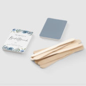 ダスティーブルー ボタニカル ブライダル ブランチ ハンドファン (組立なし)