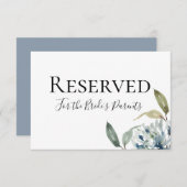 ダスティーブルー ボタニカル 予約サイン (正面/裏面)