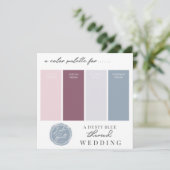 ダスティーブルー・マウベ・ブッシュピンク カラー パレット カード (スタンド正面)