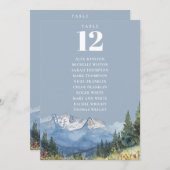 ダスティーブルー マウンテン テーブルナンバー 席次表 (正面/裏面)