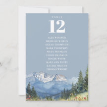 ダスティーブルー マウンテン テーブルナンバー 席次表