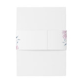 ダスティーブルー モーブ フラワーのウェディング 招待状ベリーバンド (裏面例)