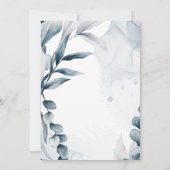 ダスティーブルー ユーカリ ウェディング セーブザデート (裏面)