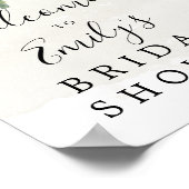 ダスティーブルー ユーカリ ウェルカムサイン 結婚前お披露目 ポスター (角)