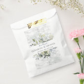 ダスティーブルー ユーカリ グリーン ボタニカル マーブル フェイバーバッグ (封をした状態)