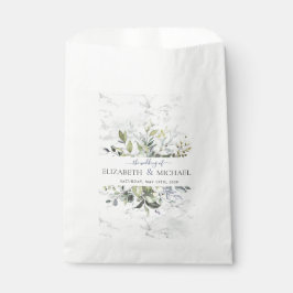 ダスティーブルー ユーカリ グリーン ボタニカル マーブル フェイバーバッグ