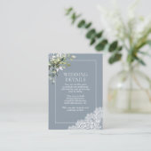 ダスティーブルー ユーカリ ボタニカルレース 詳細 エンクロージャーカード (スタンド正面)