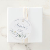 ダスティーブルー ワイルドフラワー ラスティック ボーホー ブライダルシャワー フェイバータグ (インサイチュ)