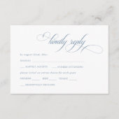 ダスティーブルー ヴィンテージクラシック 返信のお願い エンクロージャーカード (正面)