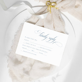 ダスティーブルー ヴィンテージクラシック 返信のお願い エンクロージャーカード