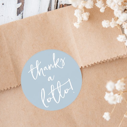 ダスティーブルー 感謝のロッタリーシール ラウンドシール