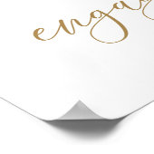 ダスティーブルー 花柄 結婚約束 パーティー お迎え ポスター (角)