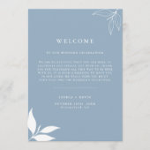 ダスティーブルーⅠ 葉Ⅰ ウェルカムレター タイムライン カード (正面)