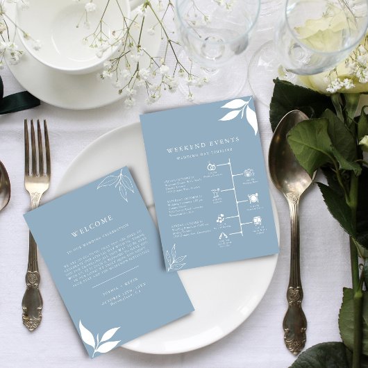 ダスティーブルー I リーブス I ウェルカムレター タイムライン カード