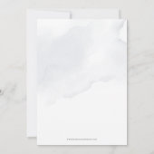 ダスティーモダンブエレガントルフローラリハーサルディナー 招待状 (裏面)