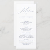 ダスティーモダンブクラシックル結婚ー結婚イベント メニュー (正面/裏面)