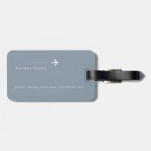 ダスティーモダンブフェミニンルーワールドトラベル ラゲッジタグ (裏面横)
