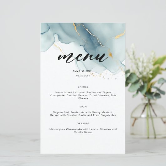 ダスティーモダンブルーエレガントビーチ結婚式 (スタンド正面)