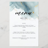 ダスティーモダンブルーエレガントビーチ結婚式 (正面)