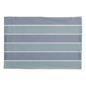 ダスティーモダンブルーグリーンストライプ 枕カバー (裏面-左)