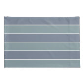 ダスティーモダンブルーグリーンストライプ 枕カバー (裏面-右)