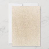 ダスティーモダンブルーサンフラワーフローラボホ結婚ズ 招待状 (裏面)