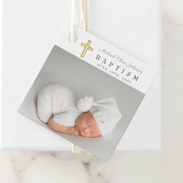 ダスティーモダンブルースクリプト写真バプテスマ フェイバータグ