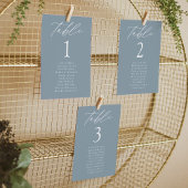 ダスティーモダンブルーテーブル番号座席表