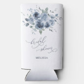 ダスティーモダンブルーブライダルシャワーカスタム スリム缶クーラー (裏面)