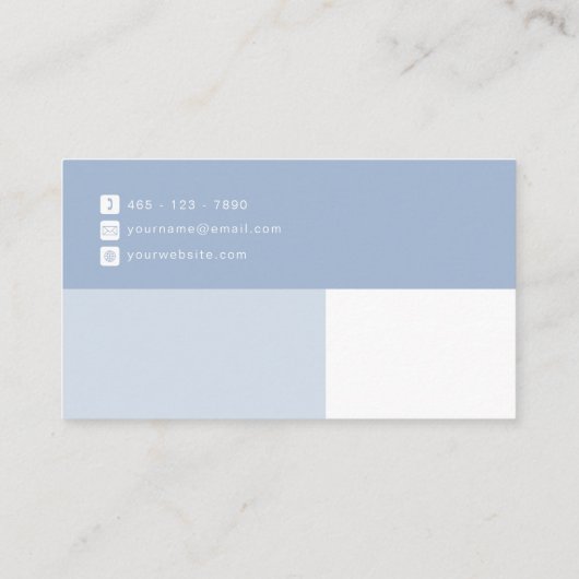 ダスティーモダンブループロフェッショナル名刺 名刺 (裏面)