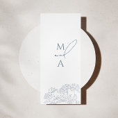 ダスティーモダンブルーヴィンテージ結婚フローラ メニュー