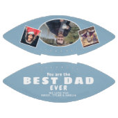 ダスティーモダンブルー最高のパパ父3 Photo Collage アメリカンフットボール (パネル)