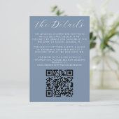 ダスティーモダンブルー結婚式招待状詳細 エンクロージャーカード (スタンド正面)