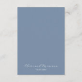 ダスティーモダンブルー結婚式招待状詳細 エンクロージャーカード (裏面)