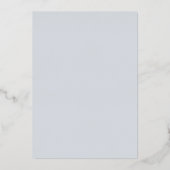 ダスティーモダンブルー&シルバー結婚ズ 箔招待状 (裏面)