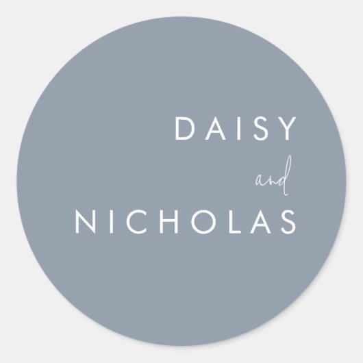 ダスティーモダンブ結婚ルー婚約 ラウンドシール (正面)