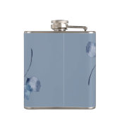 ダスティーモノグラムのブルーボタニカル花嫁メイド フラスク (裏面)