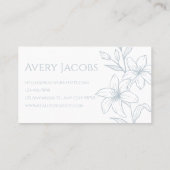 ダスティーユニークブモダンルーボホフローラ 名刺 (裏面)