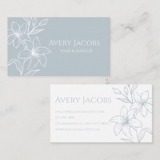 ダスティーユニークブモダンルーボホフローラ 名刺 (正面/裏面)