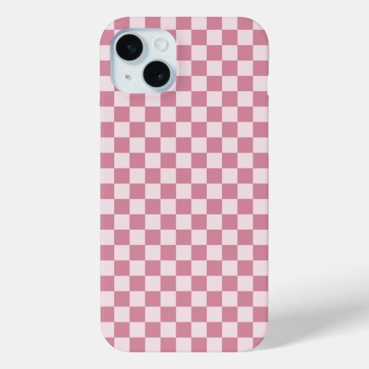 ダスティーローズの市松模様 Case-Mate iPhoneケース (裏面)