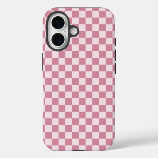 ダスティーローズの市松模様 Case-Mate iPhoneケース (裏面)