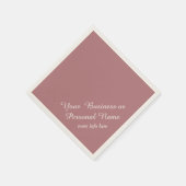 ダスティーローズの無地のナプキン スタンダードカクテルナプキン (角)